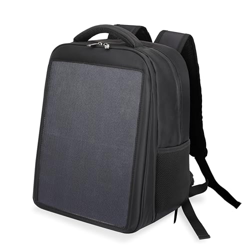 20W Solar Panel Backpack, 24.8% High Conversion Solar Charger Bag with Type-C & USB Ports,...