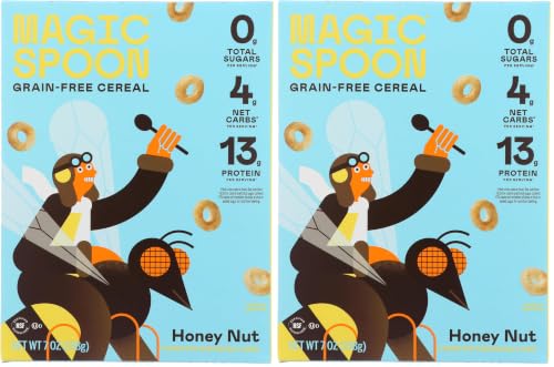 Image of Magic Spoon Honey Nut Cereal, 1 Box (Pack of 2)
