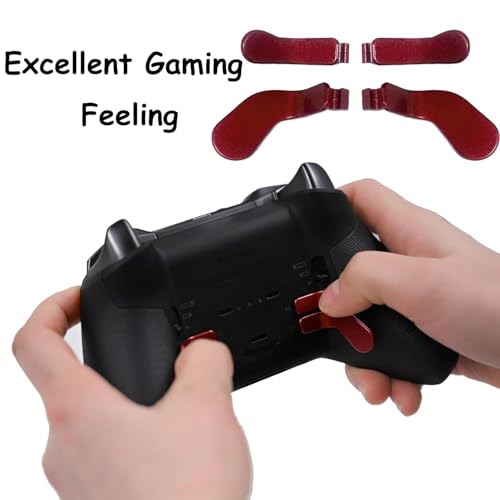 Elite Controller Paddles para Xbox One Elite Series 2 levas traseras de repuesto Dull Red x4 4