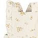 Gerber Baby Girls Sleeveless Ruffle Romper, Bouquets, 3-6 Months