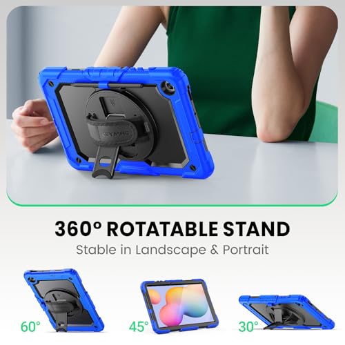 Image of SEYMAC Case for Samsung Galaxy Tab S6 Lite 10.4'' 2024-2020, Blue
