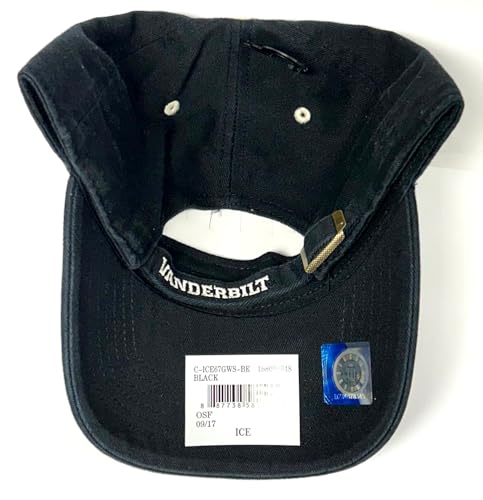 Vanderbilt Commodores Ice Clean Up Gorra Negra Ajustable Hombre miniatura 2