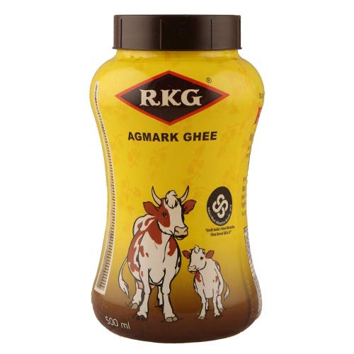 RKG GHEE - Pure Cow Ghee with Rich Aroma (500ml) - Pack of 2 : Amazon ...