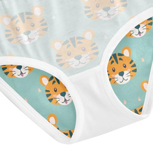Girl's Cotton Underwear Little Kids Breathable Comfort Briefs Children Panties for 2-8 Years3