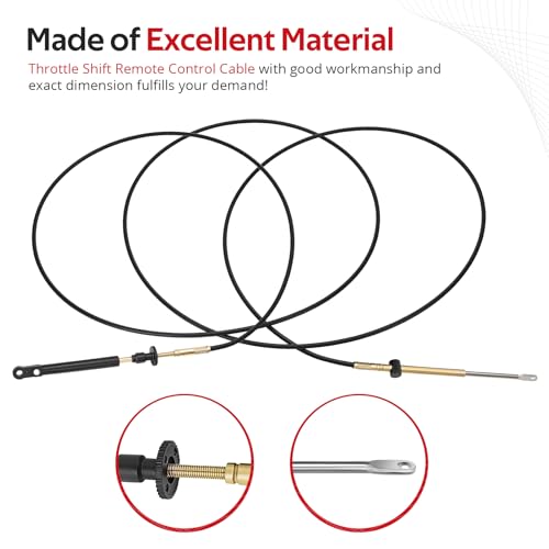 Câbles de commande à distance JAVIK résistant au jeu mécanique Johnson Evinrude