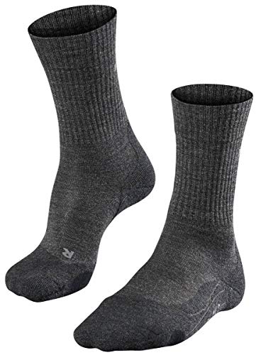 Falke Womens Trekking 2 Medium Wool Socks - Smog Grey - Extra Small