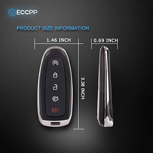 Miniatura 5 de ECCPP Funda de repuesto para llavero compatible con Ford 2011-2018 para Escape, 2012-2016 para Ford para Flex M3N5WY8609 (paquete de 1) control