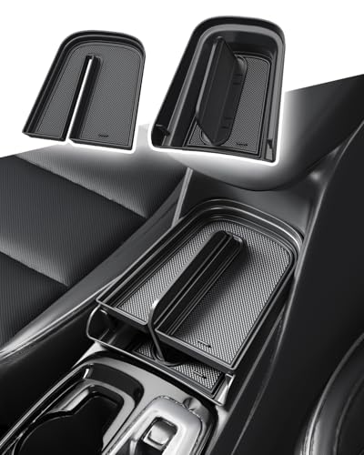 CDEFG Double Layer for Chevy Trailblazer 2021-2025 2026 Accessories Center Console Organizer Tray Trailblazer (LS, LT, Activ, RS) Armrest Storage Middle Console Insert 2022 2023 2024 2025 2026