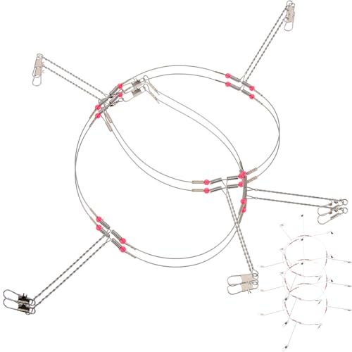 Abaodam Fishing Rigs con Giratorio para Pesca Nocturna miniatura 4