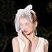 Cliory Bow Birdcage Veils Wedding Short Veil Rhinestone Face Veil Face White With Hair Clip Veils for Women Wedding