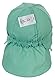 Sterntaler Unisex Kinder Schirmmütze Mit Nackenschutz Bindebänder Und Einsteckbaren Ohrenklappen Kindermütze, Mittelgrün, 45 EU