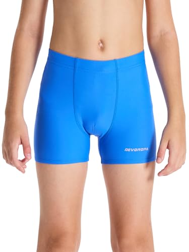 Image of Devoropa Youth Boys Swim Shorts Square Leg Swimsuit Nylon Swimming Boxer Brief UPF 50+