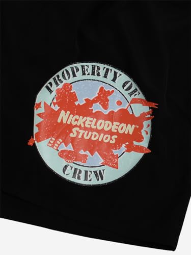 Nickelodeon Slime Crew Logo Black Lounge Shorts3