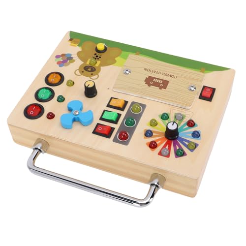 Julihai Sensory Toys, Wooden with LED Traffic Light, Develop ProblemSolving Skills, Fine Motor Skills for Toddlers and Kids