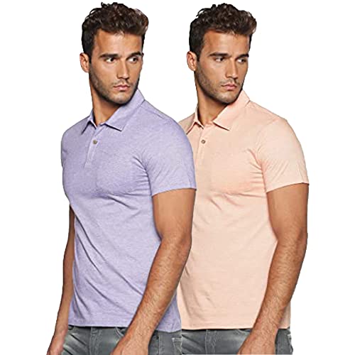 Image of ECOLINE Clothing Eco-Friendly Men's 50 /50 Blend Polo T-Shirt (Pack of 2)