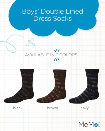 MeMoi Boys' Double Lined Dress Socks2