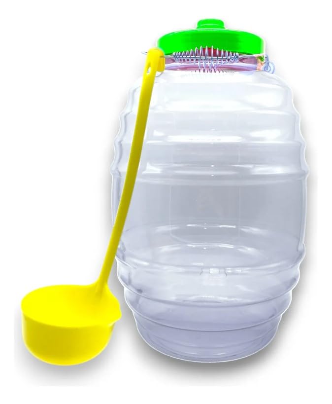 La Mejor Selección de Dispensador de agua de plastico . 48 Dispensador de Agua de Plástico con Cucharón, Vitrolero Transparente, 15 litros (Transparente, 1pz)