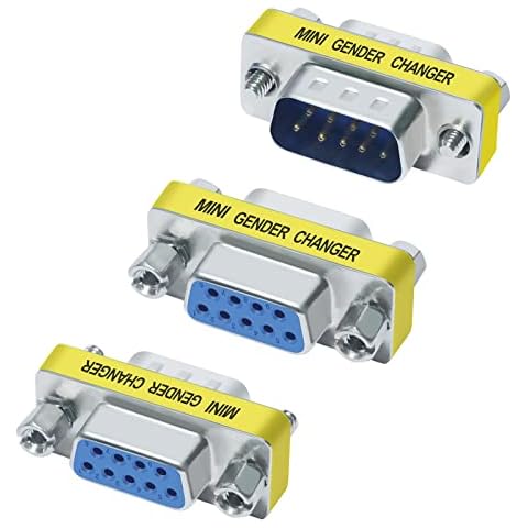 DTech Serial Adapter Female to Female DB9 Gender Changer Cover