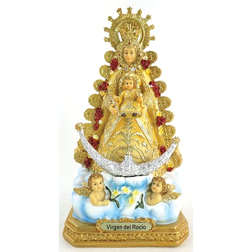 Estatua Virgen del Rocío de Resina de 10 pulgadas