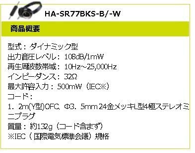 Amazon.co.jp: JVC マイク/コントロール付 ヘッドホン（ホワイト） HA