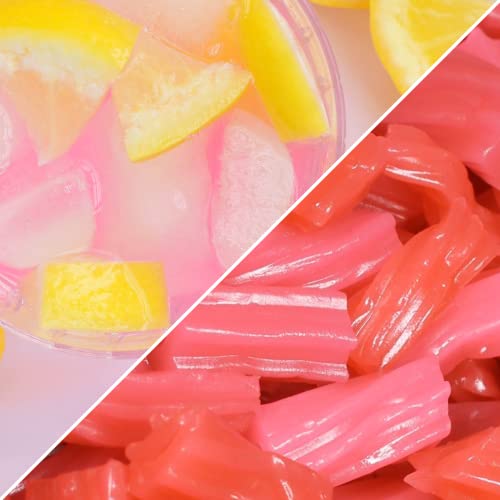 Pink Lemonade Licorice Bits By Its Delish, 2 Lbs Bulk Bag – Original Style Chewy Lemonade Flavor Candy Twists – Great Gifts Party Sweets – Made In Usa, Vegan, Kosher #TOP2