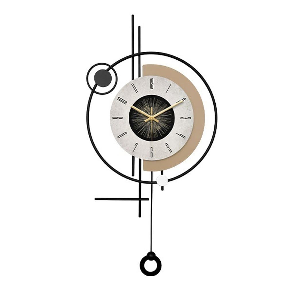 EINES Silent Decorative Wall Clock Wall Clock Wall Hanging Creative Fashion Clock Living Room Wall Clock Home Silent Pendant Easy to Read