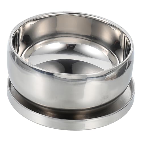 IWOWHERO Sturdy Shaving Soap Bowl Foaming Lid Manly Shaving Container Simple Bubble Bowl for Men