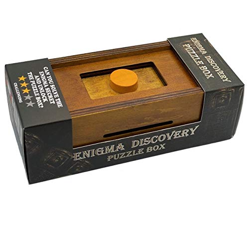 Puzzle Box Enigma Secret Discovery - Money And Gift Card Holder In A Wooden Magic Trick Lock With Hidden Compartment Piggy Bank Brain Teaser Game #TOP5