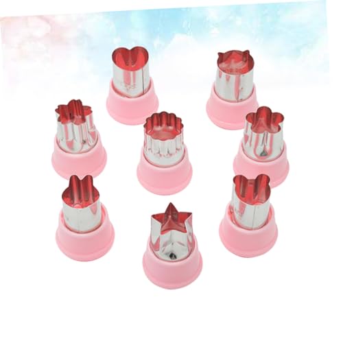 ABOOFAN Gemüseschneider Selber Machen Keksformen Gemüseschneidemaschine gemüseschneider Fruchtschneider Kekse formen Obst Schimmel 8-teiliges Set Würfelmaschine