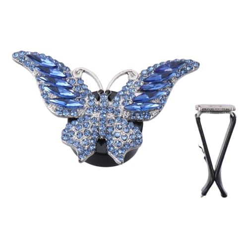 Image of BYOBYO 2 Packs Blue Butterfly Vent Clips, Bling Interior Decor, Air Freshener, Cute Car Accessories for Girls Women, Gifts