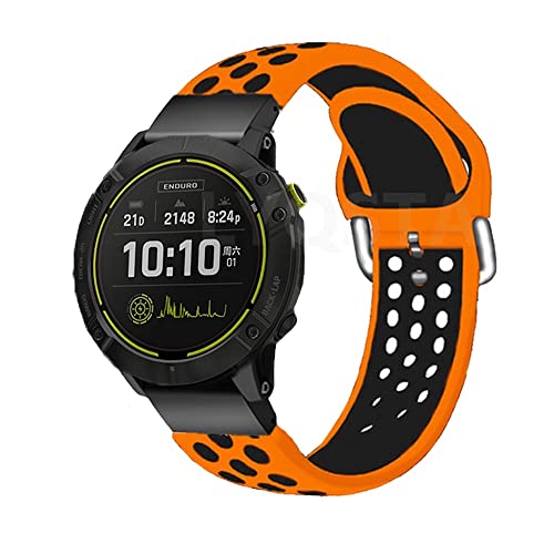Bracelet silicone Garmin Fenix 6 Pro 5 Plus anti irritation - 3