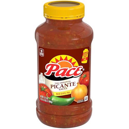 Image of Pace Salsa, Picante Sauce, Medium, Perfect For Taco Night, 37.5 oz Bottle
