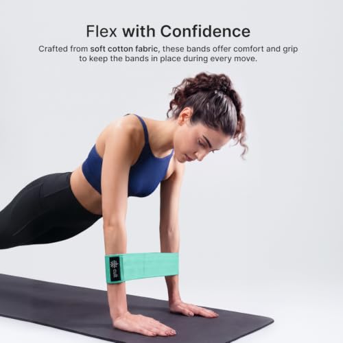 Image of Cult Hip Resistance Band, Anti-Slip Cotton Exercise Band, Medium Resistance (25-35 lbs) for Glute Activation, Strength Training, Home Gym & Fitness