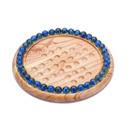 Ajuny Juego de Solitario Clásico de Madera 23x23 cm miniatura 2