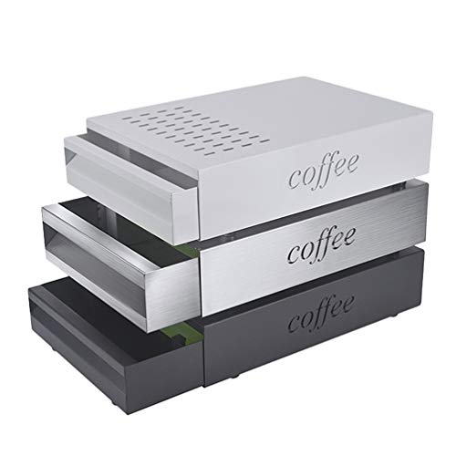 Cabilock — Cafeteira de aço inoxidável para lixeira de café, recipiente de lixo, gaveta, café, expre