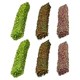 BESTonZON 6 Stück Miniatur Sträucher Modellbäume Bunte Künstliche Büsche 10cm Kunststoff Diorama für Modelleisenbahn Puppenhaus und Landschaftsdekoration