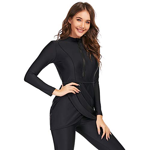 Muslim Swimwear Women Modest Islamic Hijab Long Sleeve Swimsuit Burkinis4