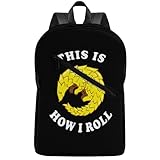 Pangolin This Is How I Roll Large Travel Laptop Backpack Casual Hiking Backpack with Side Pockets for Business Work University