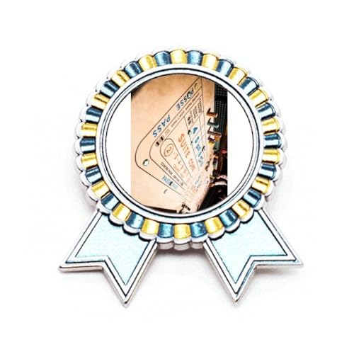 Broche de jeu de puces photo Art déco métal M idée cadeau vintage idéal