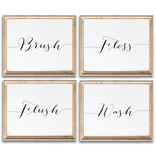 Bathroom Decor Art Prints (Set of 4) - Unframed - 8x10s | Bathroom Decor | Bathroom Decor Wall Art | Room Decor Aesthetic