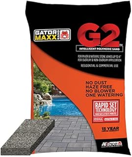 Slate Grey Polymeric Sand for Outdoor Footpath, Tiles, Concrete Steps, Joint Sealer, Slab Stones - Slate Grey Color - 50lb Bag
