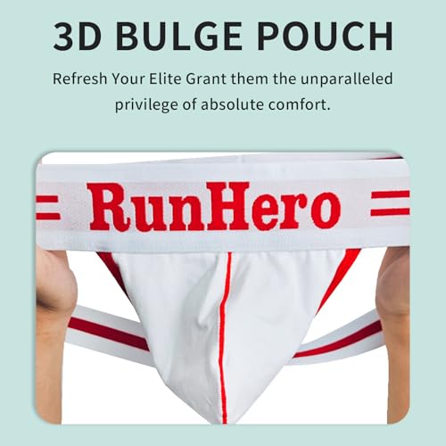 Men's Jock strap Wide Band Breathable Cotton Underwear Athletic Supporter Jock Strap Sweat-Wicking3