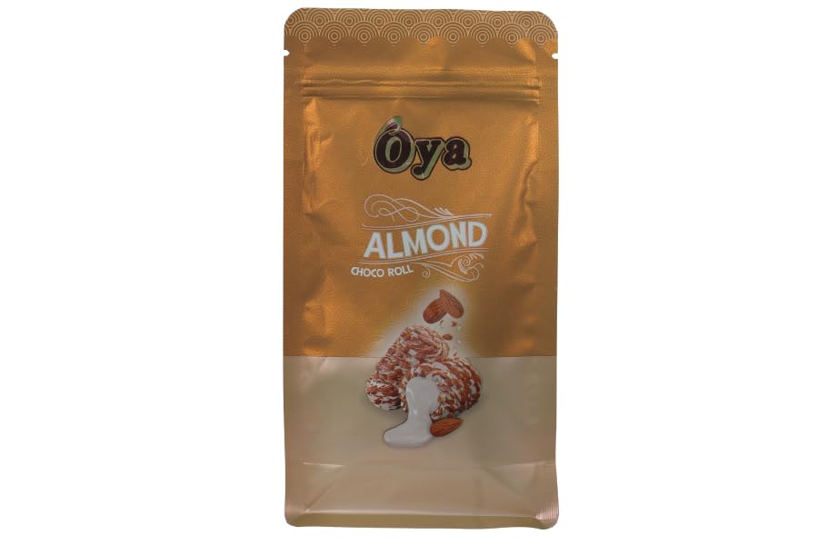 Oya Almond Choco Roll 200 Gram with Yummy Cream|Classic Delicious Choco Roll with Almond Dry fruits and Cocoa Cream|Imported from UAE. Delicious Mouth Melting chocolate