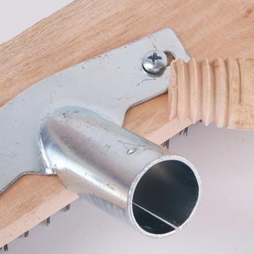 Bodendrahtbesen, Edelstahl-Drahtbesen, einfache Installation, robuste Borstenbesen, steife Borsten, Bodenbürste für die Reinigung von Grill, Kamin und Schornstein – Bild 4