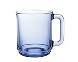 Fabricado en francia Duralex Lote 6 Tazas Vidrio LYS 8 cm, Azul Marino