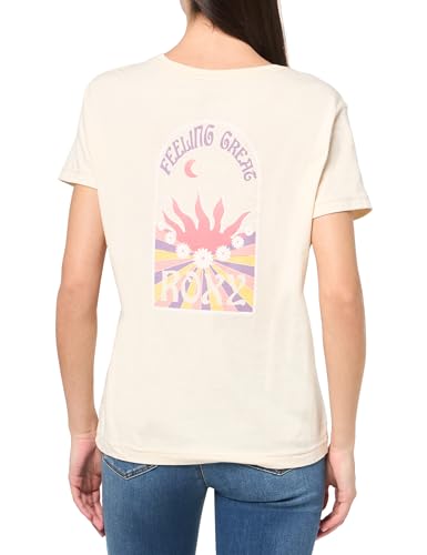 Image of Roxy Womens Boyfriend Crew T-Shirt, Casual Relaxed Fit Crew Neck Tee Short Sleeve Cotton Basic Shirt Everyday Comfort