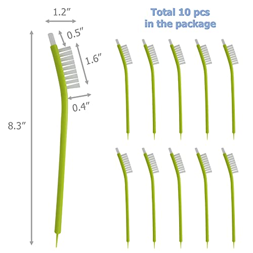 EIKS 10 Pack Juicer Cleaning Brushes Deep Clean Brushes Multi-Purpose for Juicer, Bottle Bottom, Dishes, Sink, Pots, Pans, Shower, Tile