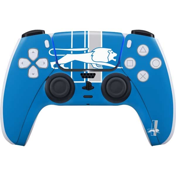 Skinit Decal Gaming Skin Compatible with PS5 Controller - Officially Licensed NFL Detroit Lions Retro Logo Design