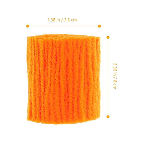 Image of EXCEART Latch Hook Rug Yarn 10 Rolls Acrylic Fiber Craft Orange DIY Latch Hook for Rug Making Carpet Cushion Home Decoration