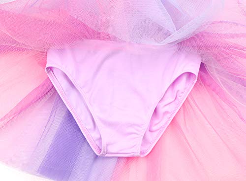 Eqsjiu Ballet Leotards For Toddler Girls 3T 4T With Tutu Pinkish Purple Unicorn Tulle Skirts Dance Dresses 3-4T Cute Princess Dress #TOP3
